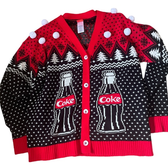 Coca Cola Sweaters Coca Cola Christmas Sweater Xl Oversized